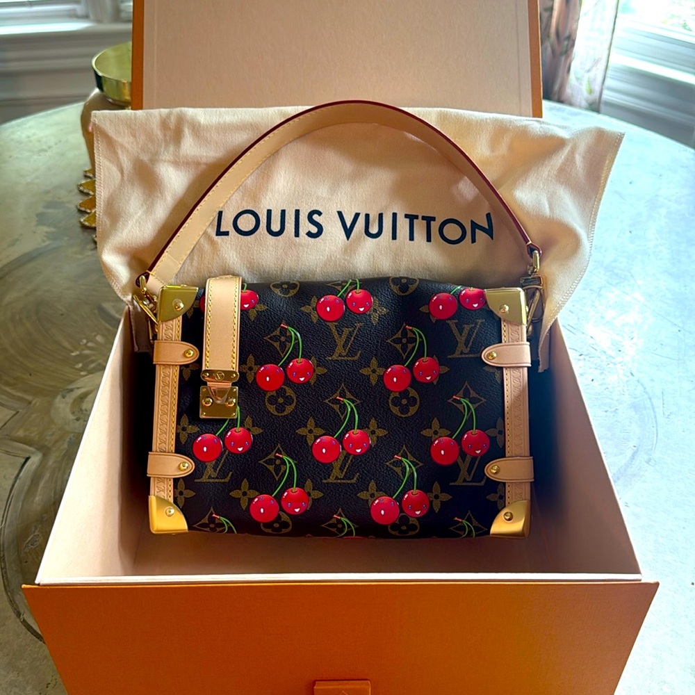 LOUIS VUITTON Monogram Murakami Cherry Cerises Side Trunk Bag 2025 New in Box